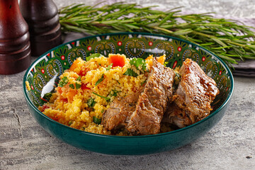 Couscous with ribs and vegetables