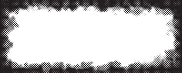 Long Half-tone Backgorund with border and frame design 