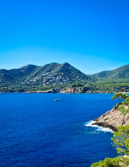 Coast of Mallorca Island.