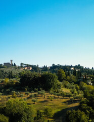 Countryside in Tuscany Italy.