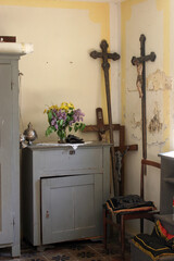 Sacristy in the parish church Sveti George in Durdic, Croatia
