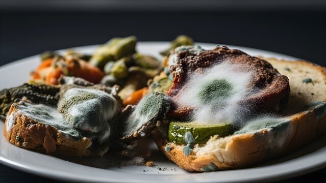 Spoiled Food Displaying the Consequences of Neglect