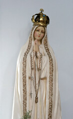 Our Lady of Fatima, statue in the chapel of St. Florian in Donji Desinec, Croatia
