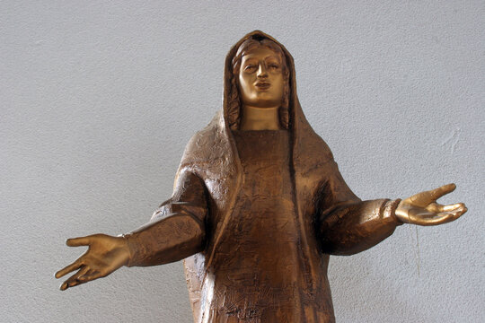 Virgin Mary, statue in the National Shrine of Saint Joseph in Karlovac, Croatia