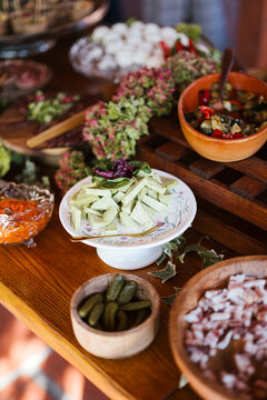 buffet style food