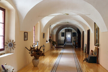 Corridor in the Franciscan monastery in Krapina, Croatia