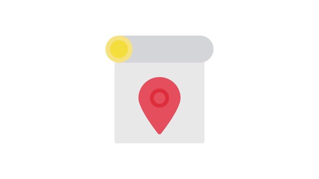  Location icon representing Google Maps, featuring a pin symbol on a map background.