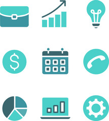 business and finance icons