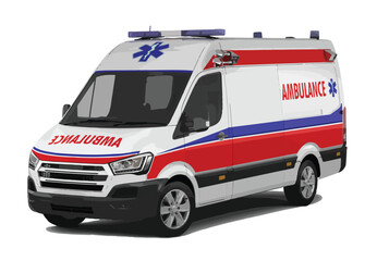icon transport ambulance public service vector design