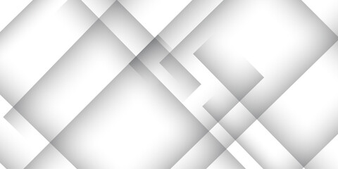 Abstract modern geometric diagonal lines background with grey and white square Element on light silver modern design for poster, banner, wallpaper, mockup, flyer, and report. Vector illustration.