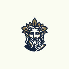 Dionysus God of Wine Logo