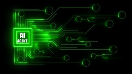 ai agent- businessman working with virtual reality at office. Multi agent AI systems concept on black background. AI driven solutions streamline workflows, Decision, enhance productivity