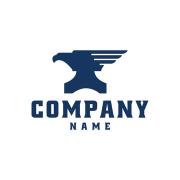 Eagle and forge logo