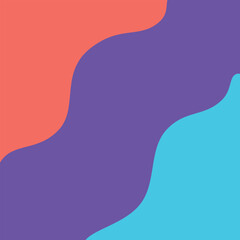 Colorful Abstract Wavy Background with Bold Layers