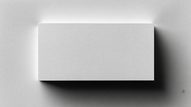 Blank business card mockup on textured paper with soft shadows for presentation. mockup features a clean, minimalist design, perfect for showcasing branding and design concepts.
