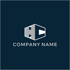 H C logo design