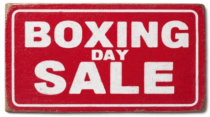 Boxing Day sale sign indicates special promotions and discounts for shoppers.