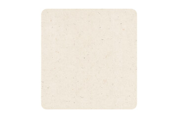Blank square beer card with rounded corners showing texture, ready for custom branding or promotion