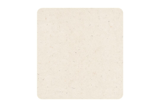Blank square beer card with rounded corners showing texture, ready for custom branding or promotion