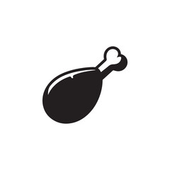 Bold Chicken Leg Illustration A Classic Culinary Icon in Vector Format