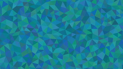 Abstract Deep Teal and Blue Low Poly Geometric Background Texture