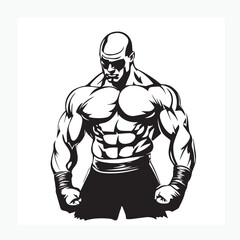 illustration of a wrestling athlete