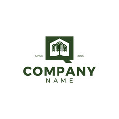 Willow tree and house logo