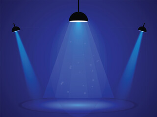 Minimal Spotlight Effect Texture for Professional Graphic Design, Dramatic Spot Light Shadow and Glow Background for Web Design