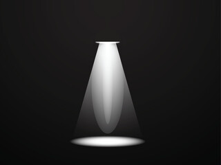 Elegant SpotLight Glow Effect, Realistic Spotlight Effect Illustration for Product Display