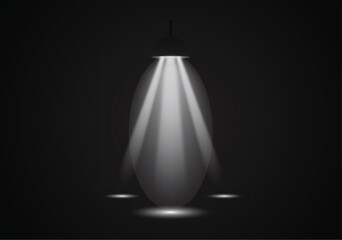 Stage Spotlight Lighting Background for Advertising Visuals, Minimal Spotlight Effect Texture for Professional Graphic Design