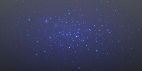 Shimmering dust and bokeh effect. Flash of light sparks.