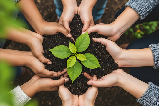 Team discussing sustainable business practices