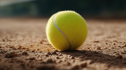 High-quality tennis ball for outdoor courts, tennis players, sports enthusiasts, and athletic training with durable design and vibrant color for competitive play