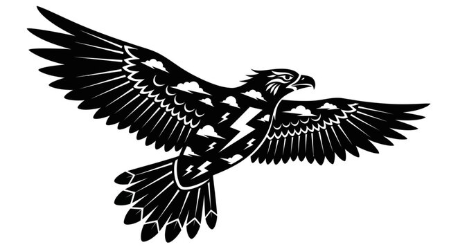 Eagle Flying With Spread Wings Symbol of Freedom Power Strength.jpg
