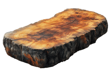 Rustic Tree Slice Wood Texture Abstract Natural Timber Surface Background Lumber Material Log Detail