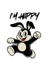 UN  CUCCIOLO DI CONIGLIO SIMPATICO E FELICE