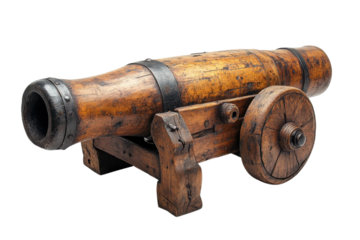 Antique Cannon Image Vintage Artillery Weapon Ancient Warfare Wooden Cannon History Nautical Naval