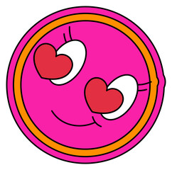 Hearts in Eyes Sticker