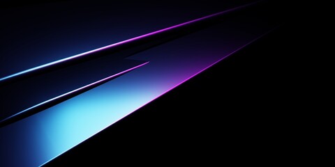 3d rendering of purple and blue abstract geometric background. Scene for advertising, technology, showcase, banner, game, sport, cosmetic, business, metaverse. Sci-Fi Illustration. Product display