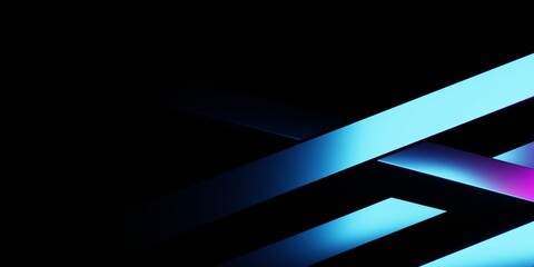 3d rendering of purple and blue abstract geometric background. Scene for advertising, technology, showcase, banner, game, sport, cosmetic, business, metaverse. Sci-Fi Illustration. Product display