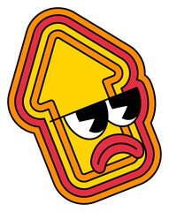 Angry Arrow Sticker