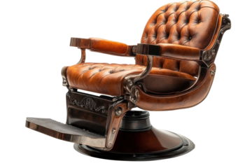 Vintage barber chair elegance classic design leather grooming furniture style luxury old fashioned