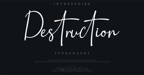 Modern elegant serif font with artistic strokes, perfect for fashion, branding, and editorial design