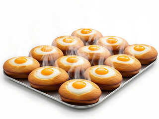 Un bizcocho con huevo.