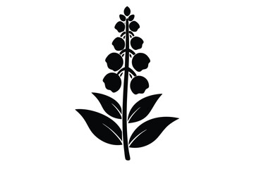 snapdragon stem vector icon