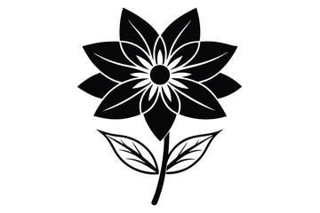 simple flower outline