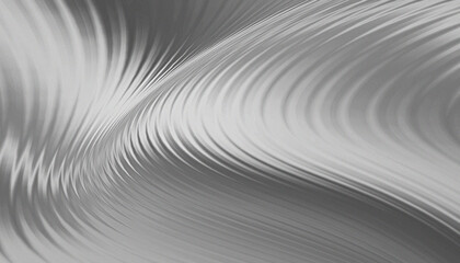 Obraz premium white and grey stripe waves pattern futuristic background. 3d render illustration.