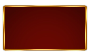 Luxury gold-trimmed maroon rectangular text board &ndash; A classy maroon rectangle enhanced with gold trim, ideal for formal documents, Islamic posters, announcements, greetings, and promotional designs