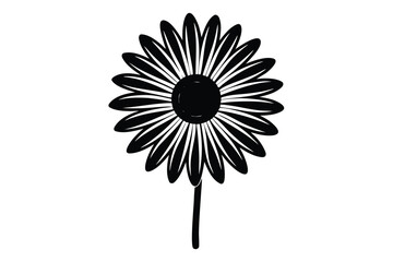 daisy bloom vector icon 1