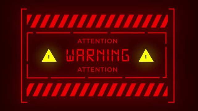 Warning Attention computer, Computer hacked Alert Message, Hack screen attack, hacking warning message, warning code hack overlay